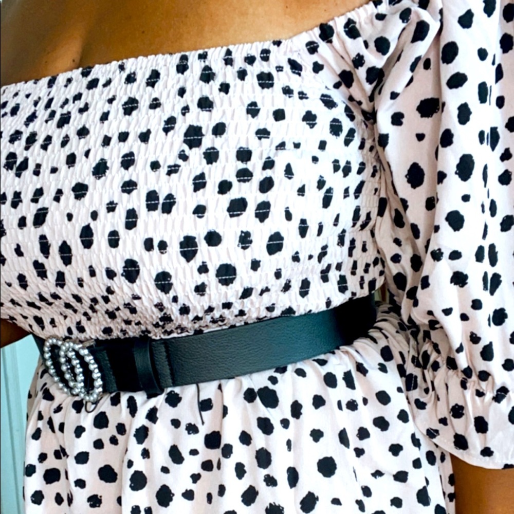 Samantha Polka Dot Midi Dress